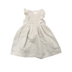 Edgehill Collection Sleeveless White Cotton Ruffled Dress Cottage Fairy, 4T